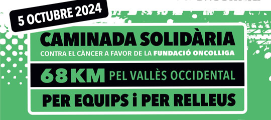 Caminada solidària contra el càncer a favor del a Fundació Oncolliga